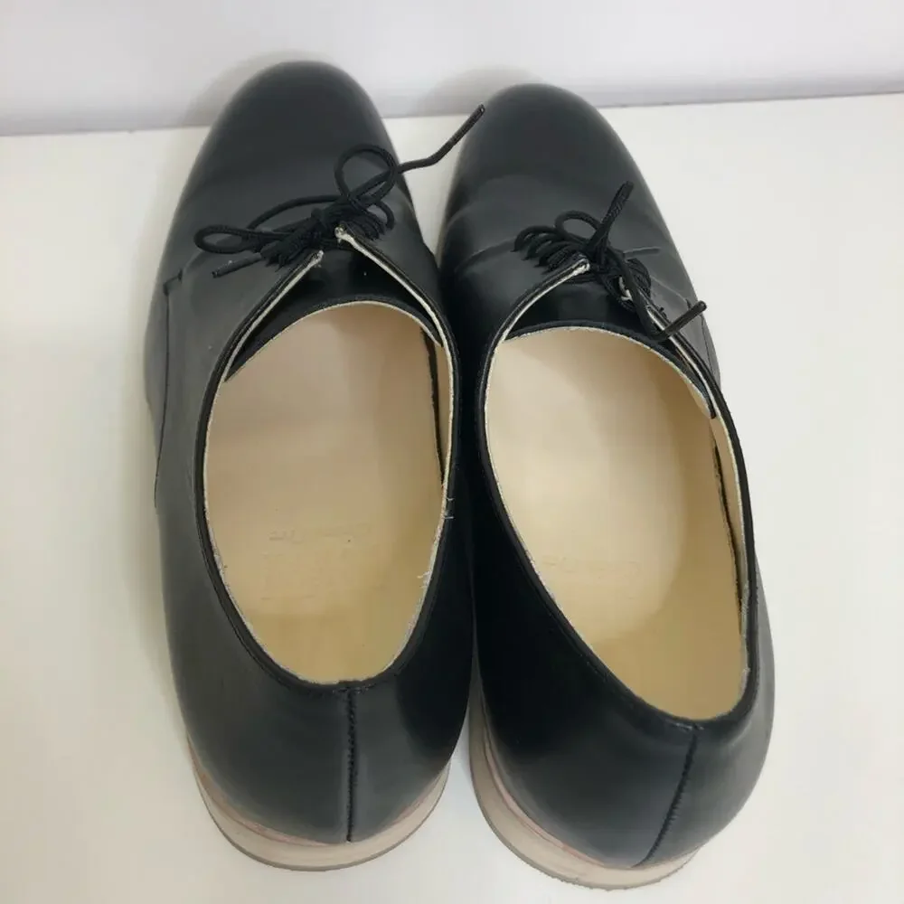 Maison Forte Acro Plain Toe Oxford Black Leather Dress Shoes 11